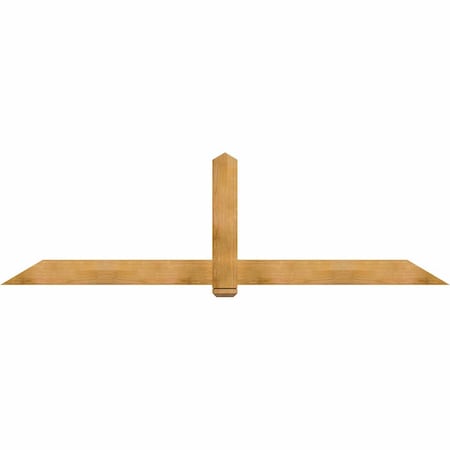 Ekena Millwork Eugene Rough Sawn Timber Gable Bracket, Western Red Cedar, 108"W x 31 1/2"H x 2"D x 6"F, 7/12 Pitch GBW108X31X0206EUG00RWR